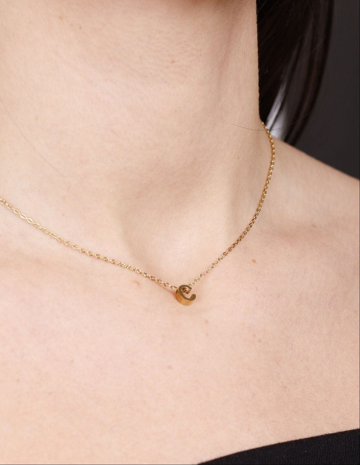 SMALL INITIAL NECKLACE