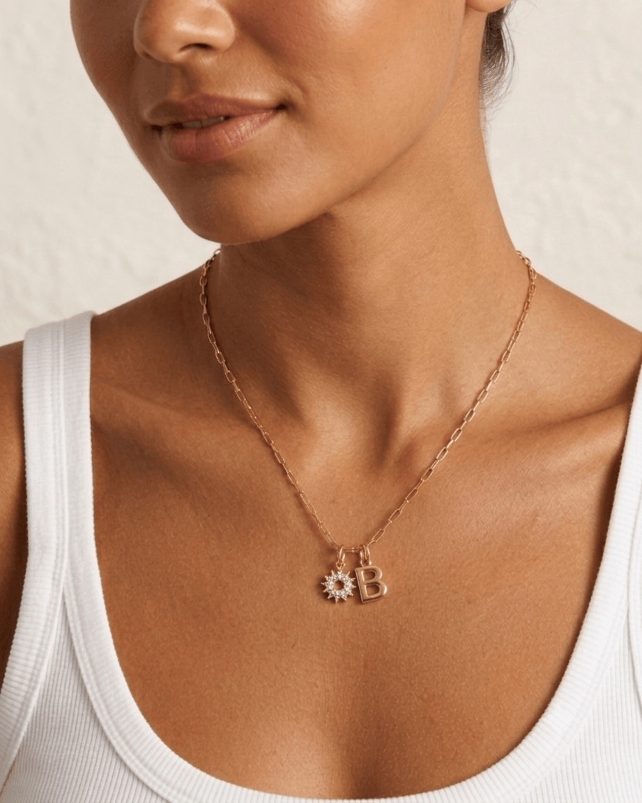 COLLAR LETRA + CHARM