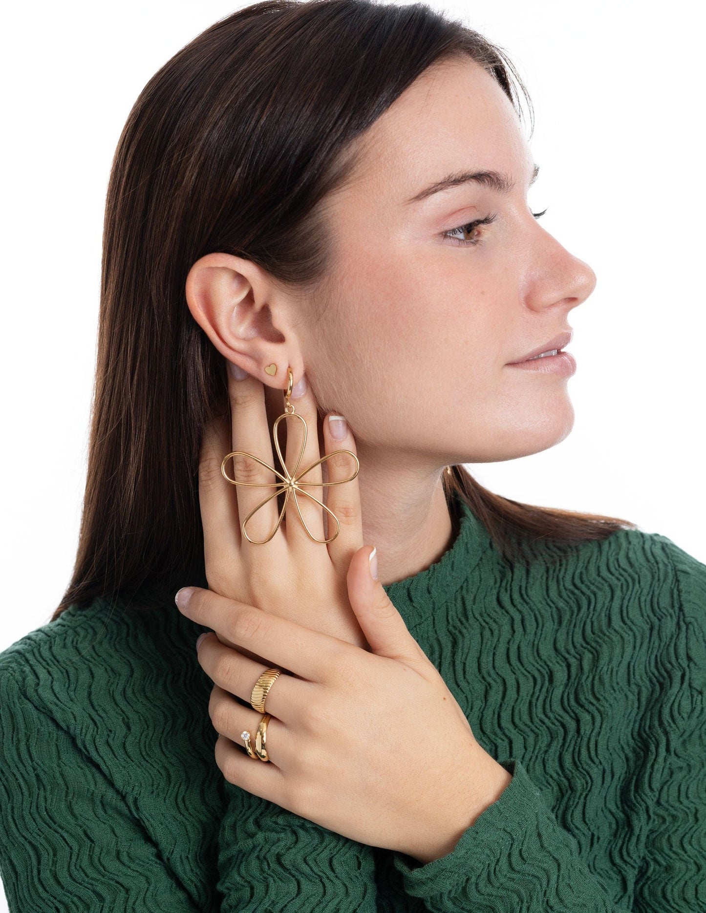 IDA MINI HEART EARRING