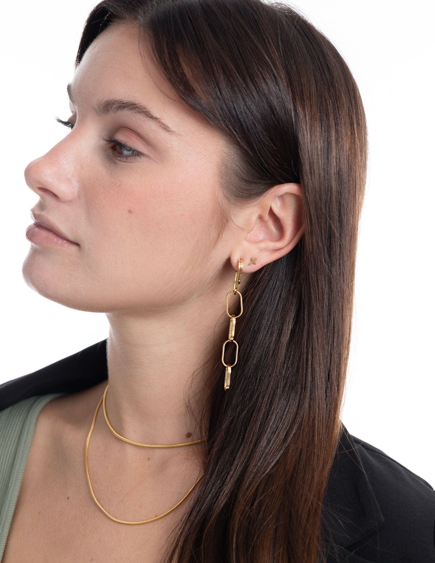 LUANA MINI CROSS EARRING