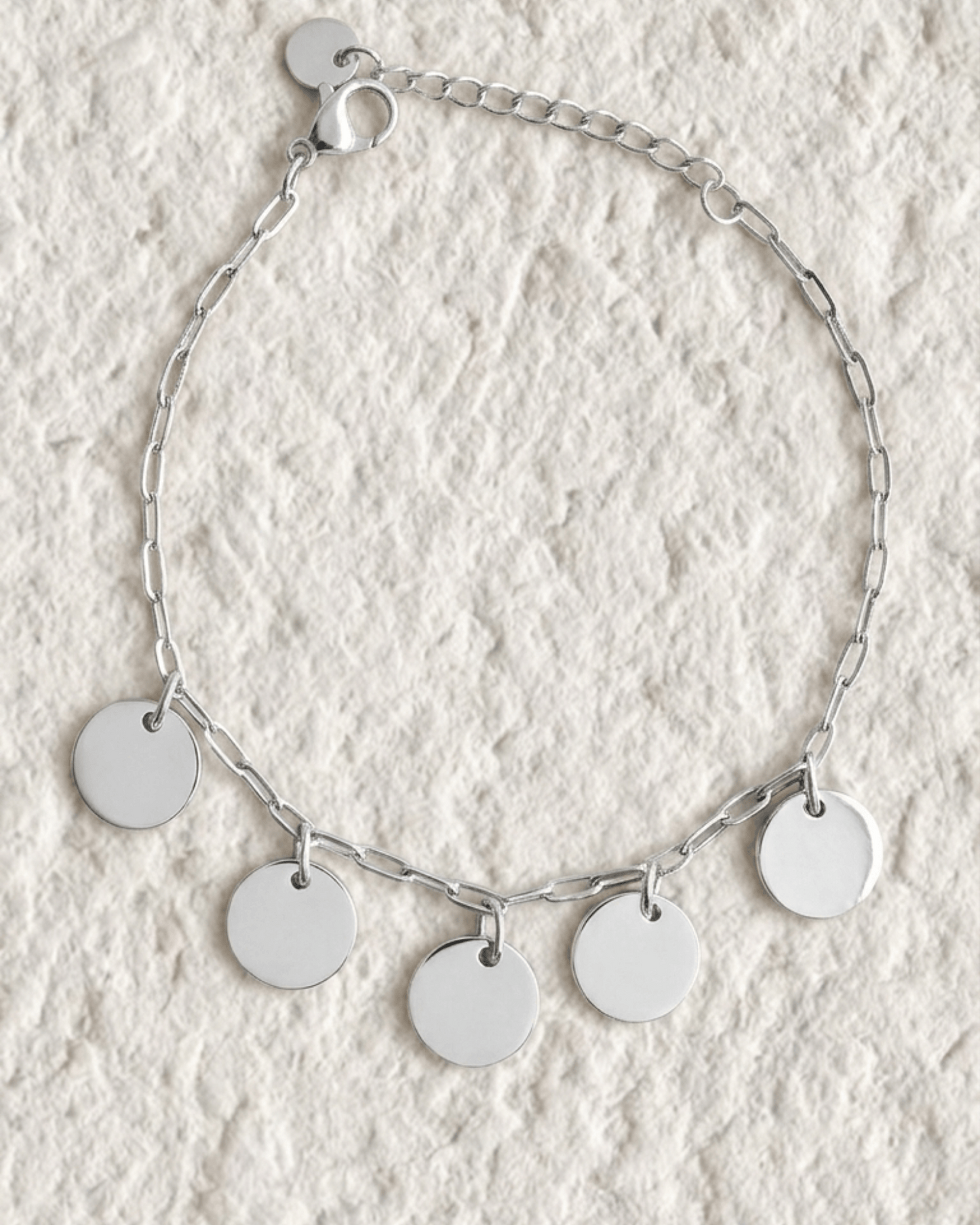 PULSERA GRABADA CON CADENA DE ESLABONES