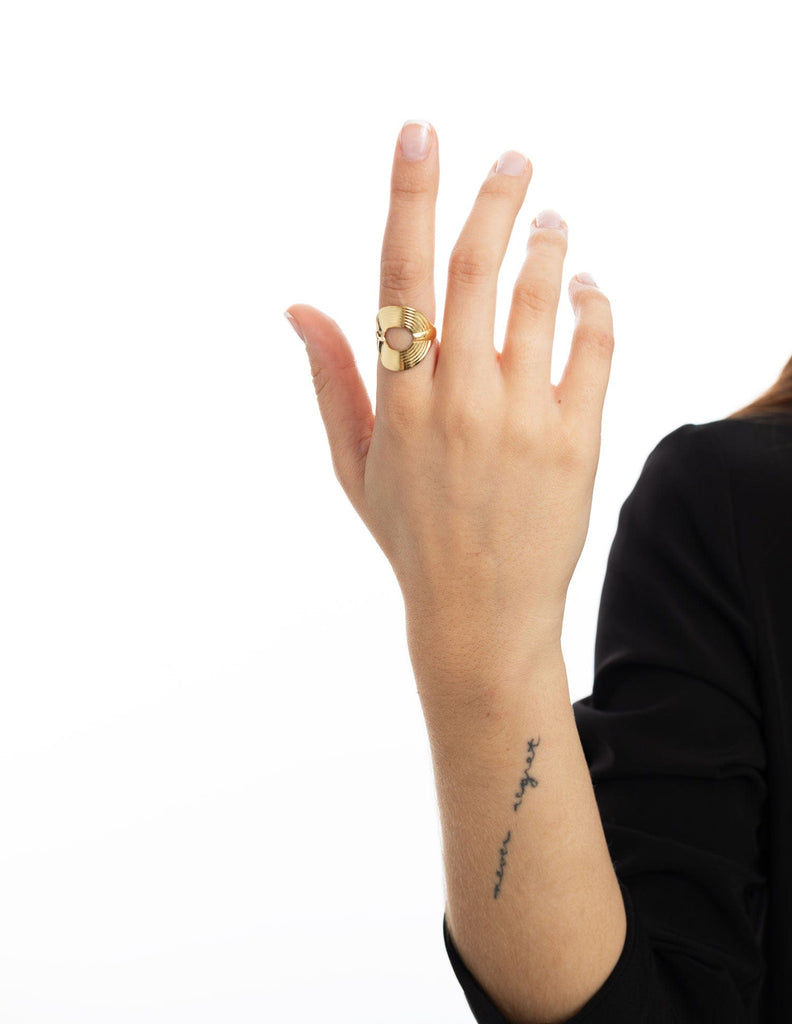 Anillo circular Bianca