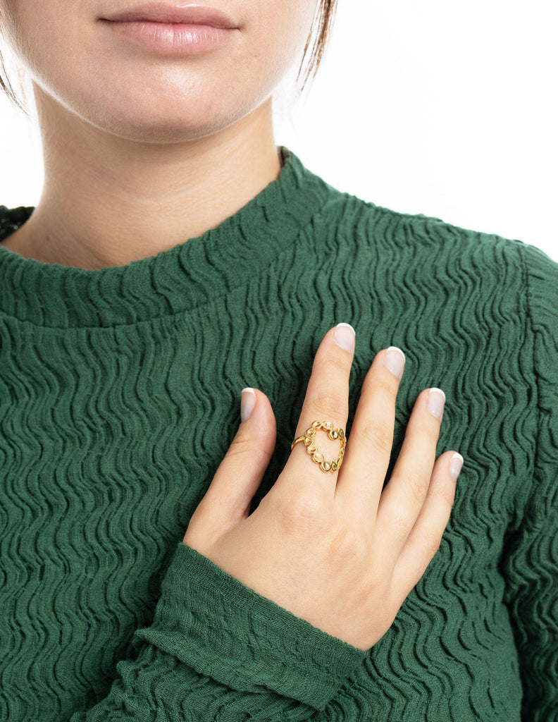 Anillo con forma de corazón Agueda