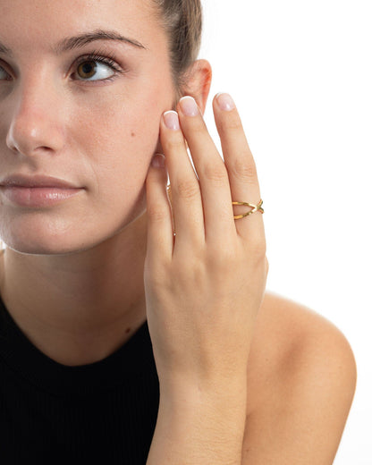 Freya Cross Ring