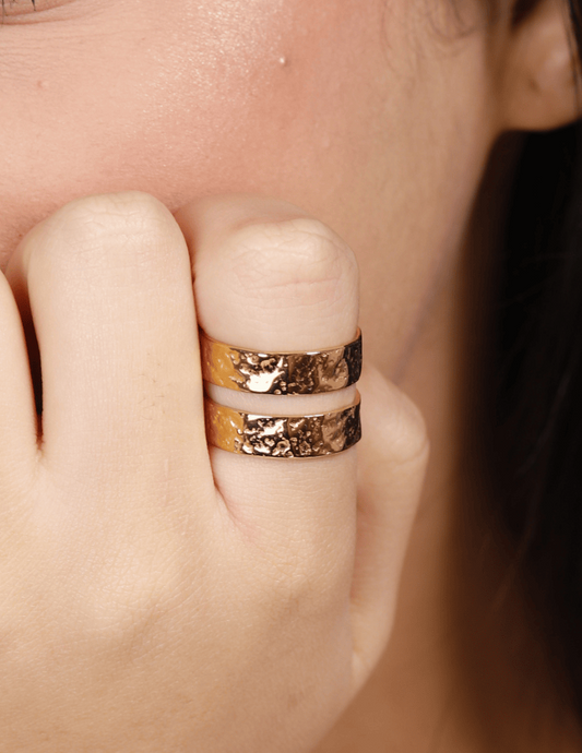 ANILLO DOBLE RUGOSO