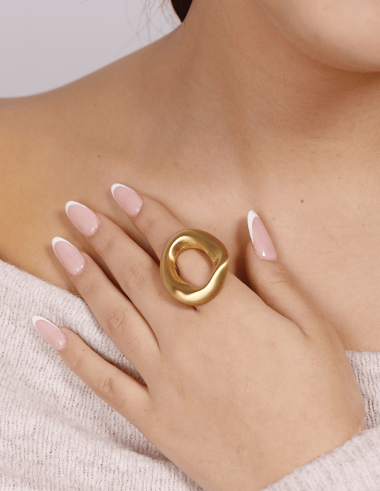 ANILLO OVAL GRANDE MATE