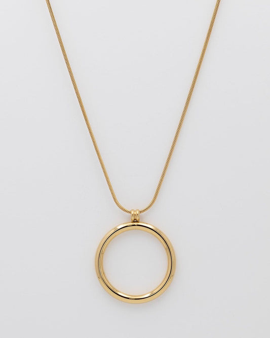 MEDIUM HOOP NECKLACE