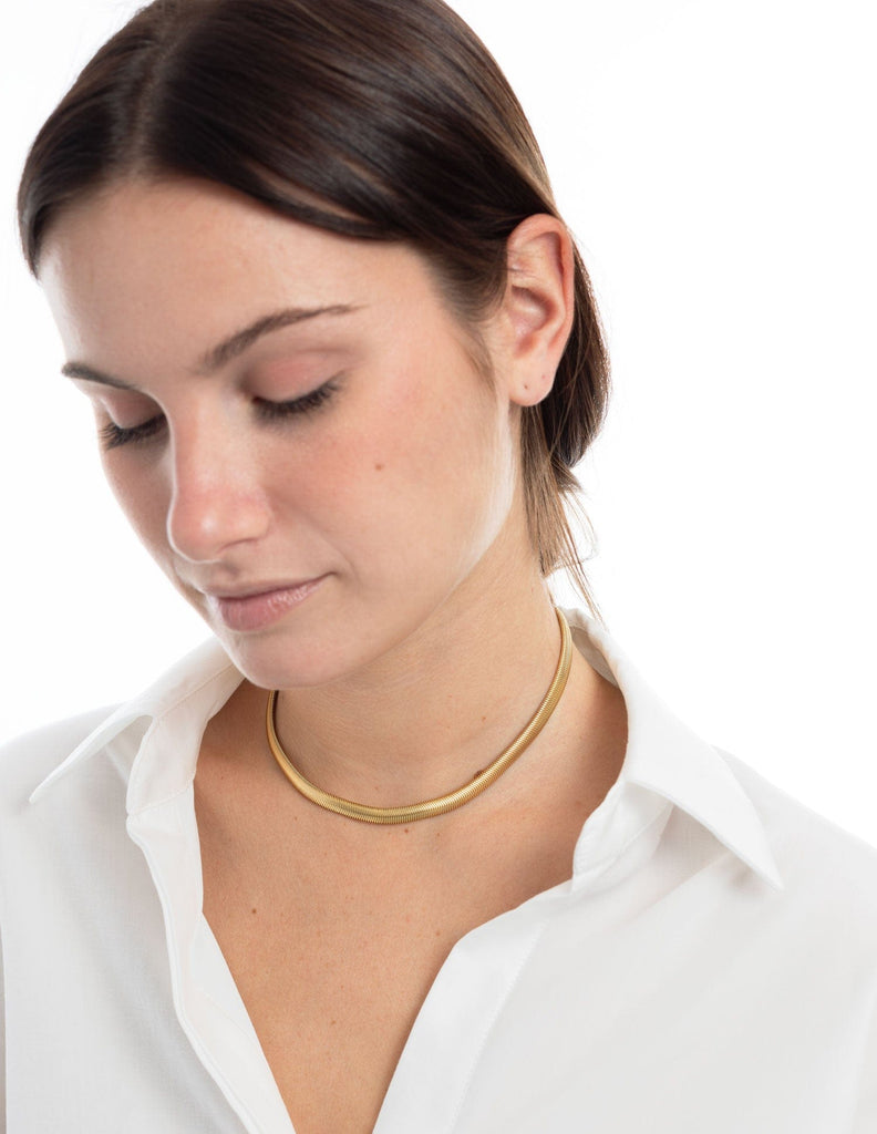 Collar chóker dorado Allegra