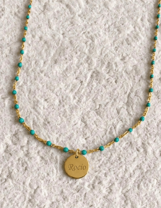 COLLAR COLORES + MEDALLA GRABADA