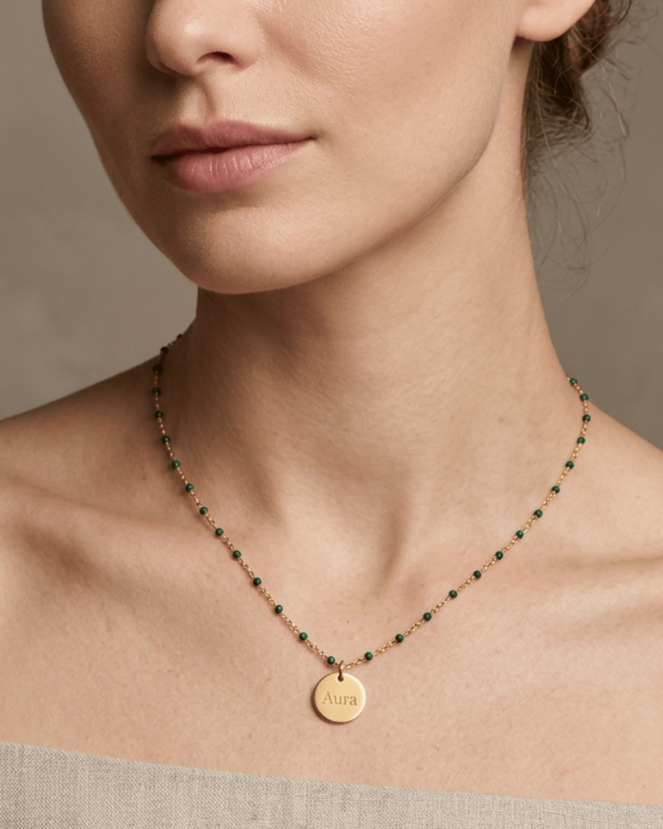 COLLAR COLORES + MEDALLA GRABADA