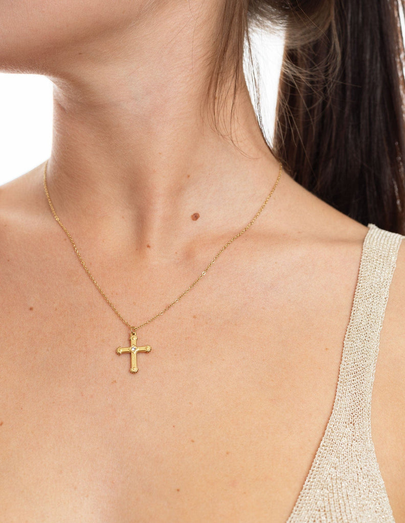 Collar con cruz Vega