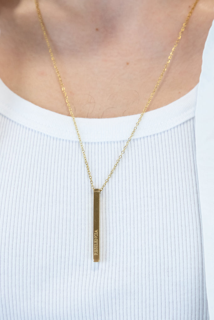 Collar con lingote personalizado