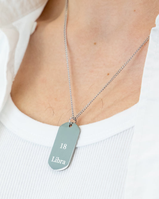 ENGRAVED MEN'S PLAQUE NECKLACE