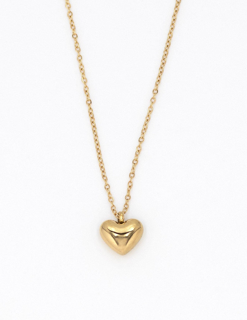 Collar con corazón dorado Chiara, ideal pera regalar para San Valentín y otras festividades.