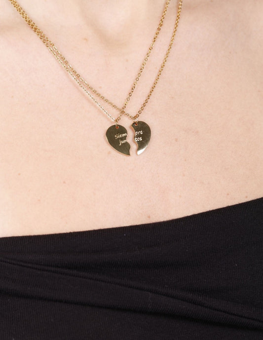 BROKEN HEART NECKLACE FOR TWO