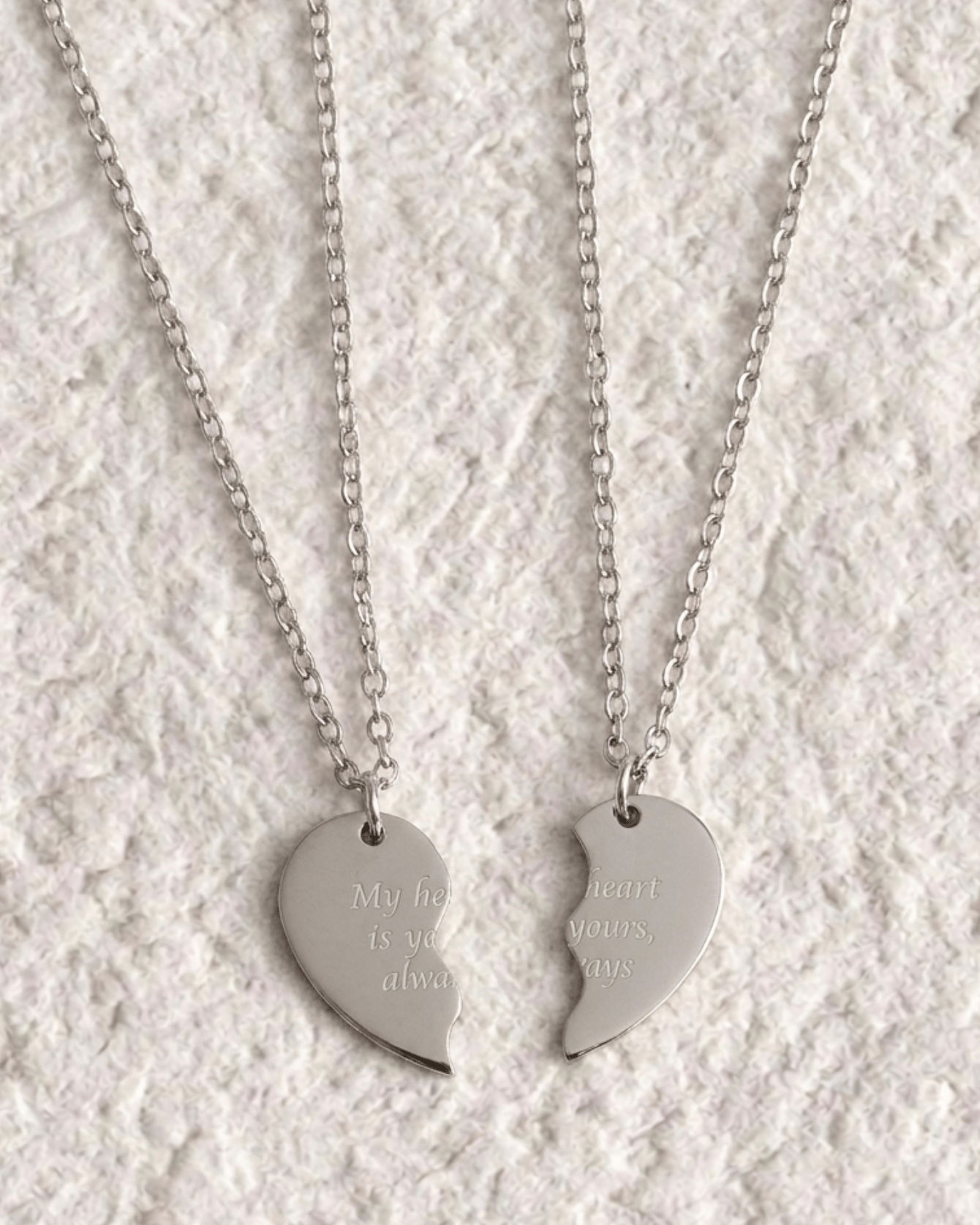 BROKEN HEART NECKLACE FOR TWO