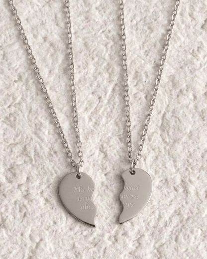 BROKEN HEART NECKLACE FOR TWO