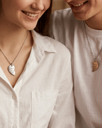 BROKEN HEART NECKLACE FOR TWO