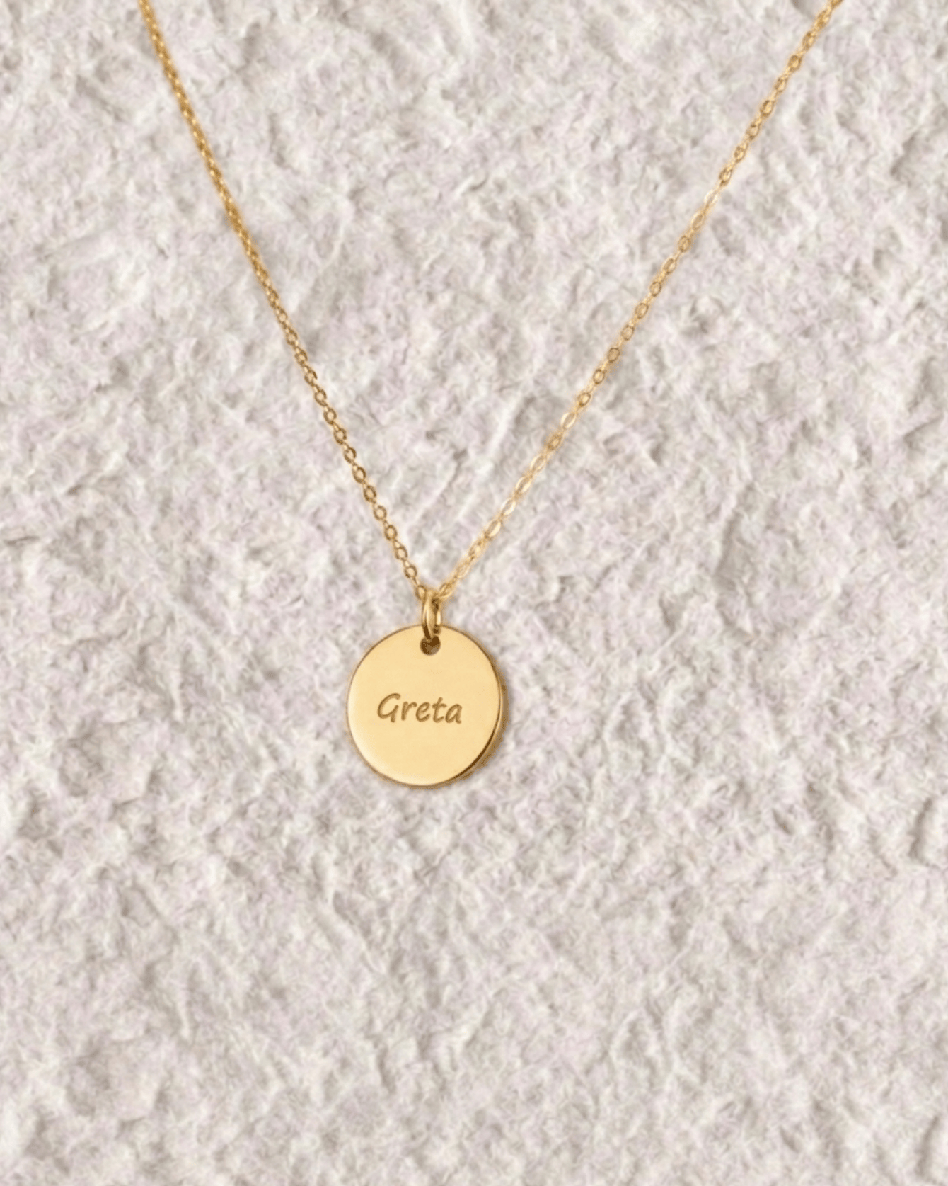 COLLAR GRABADO MEDALLA MEDIANA