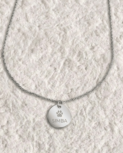 COLLAR HUELLA Y NOMBRE