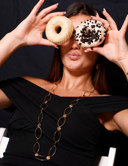 COLLAR LARGO CADENA COMBINADO CON MEDALLAS