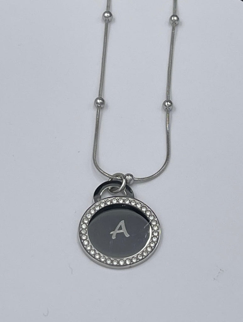 Collar medalla circonitas personalizada