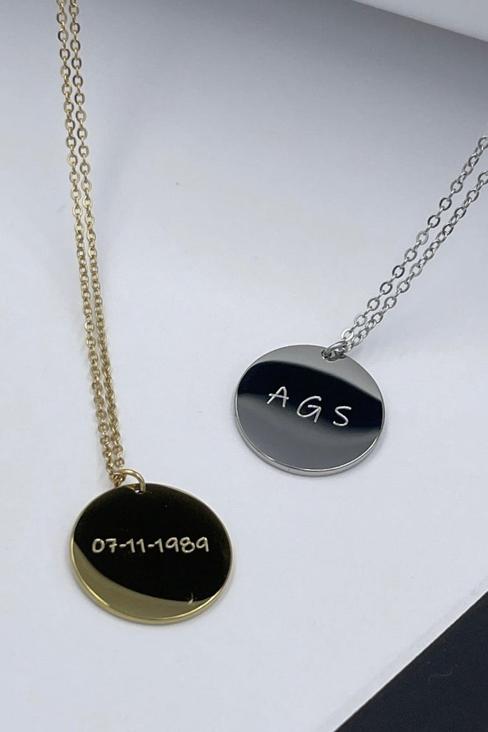 Collar medalla grande personalizado
