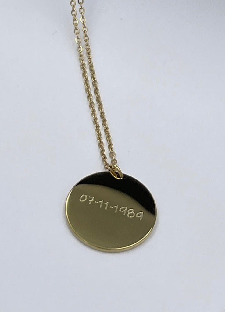 Collar medalla grande personalizado
