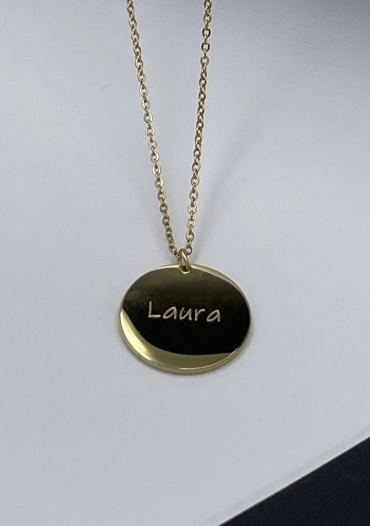 Collar medalla grande personalizado