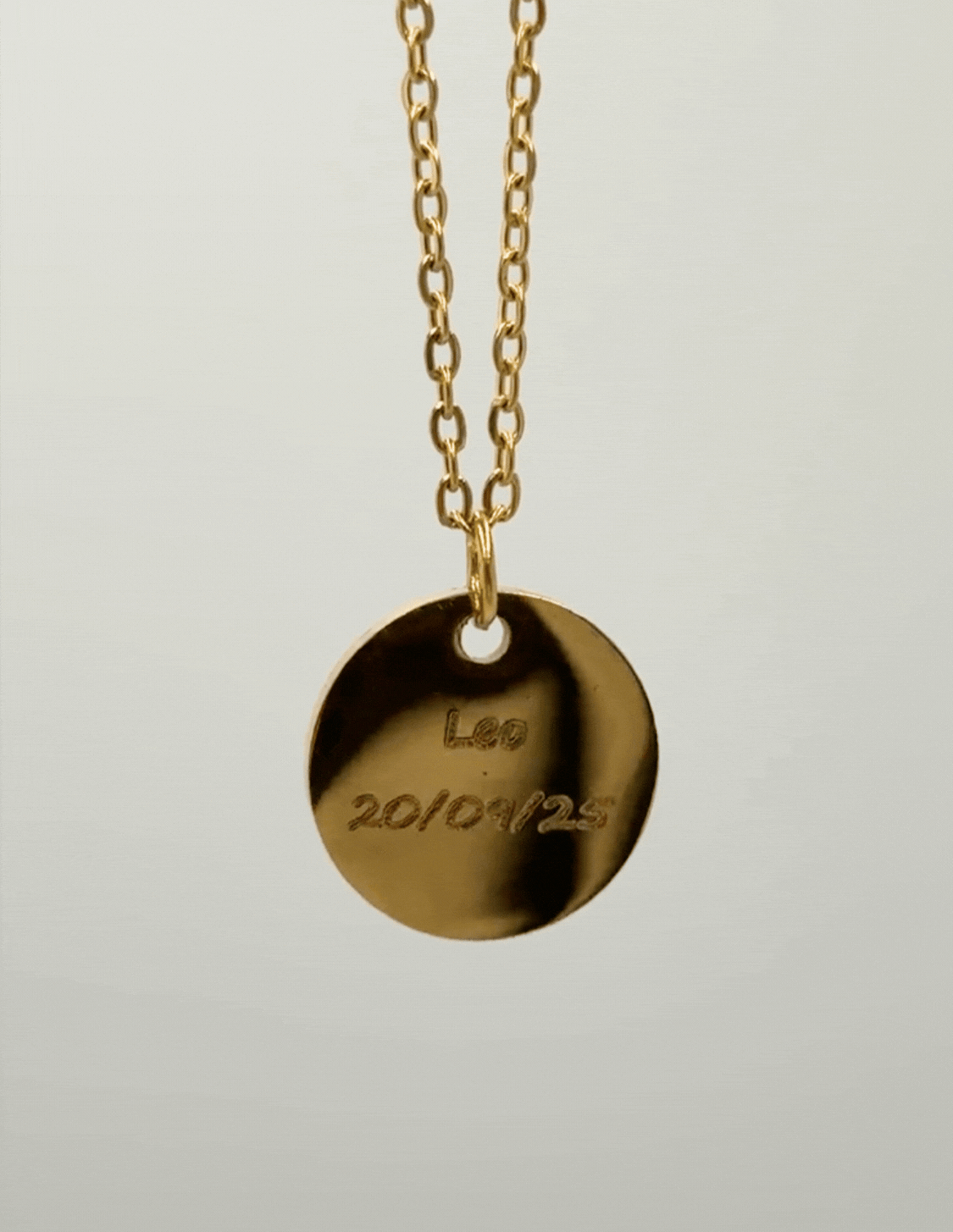 CUSTOM LARGE MEDAL NECKLACE