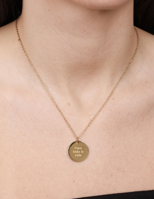 CUSTOM LARGE MEDAL NECKLACE