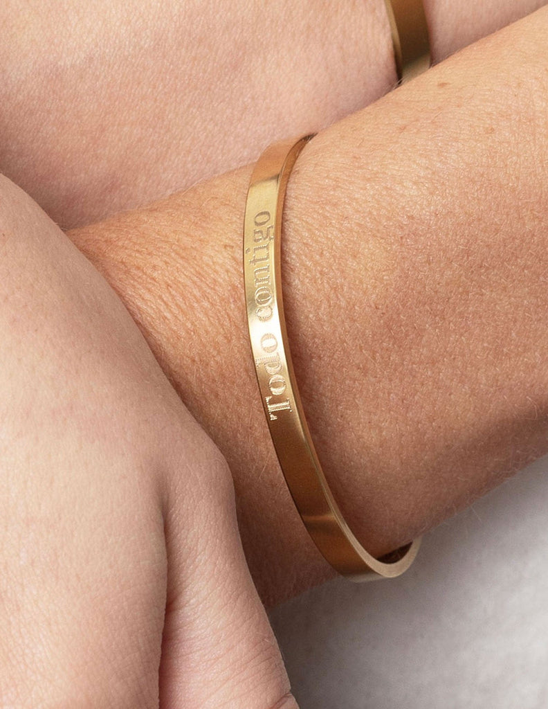 ESCLAVA FINA GRABADA