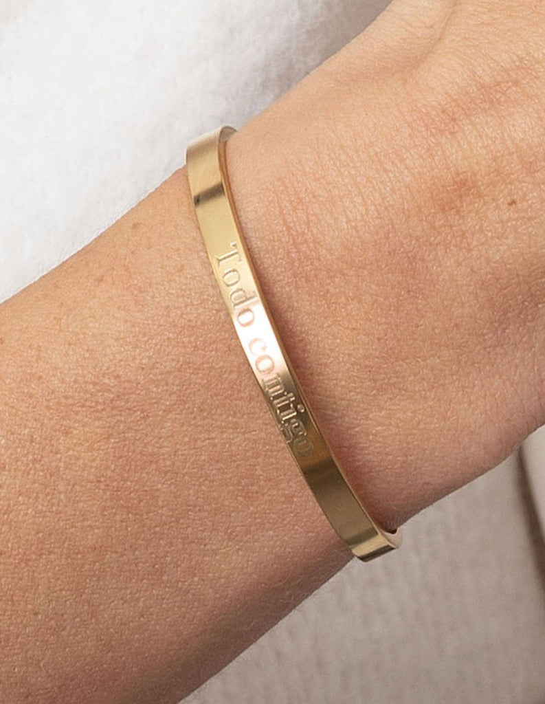 ESCLAVA FINA GRABADA