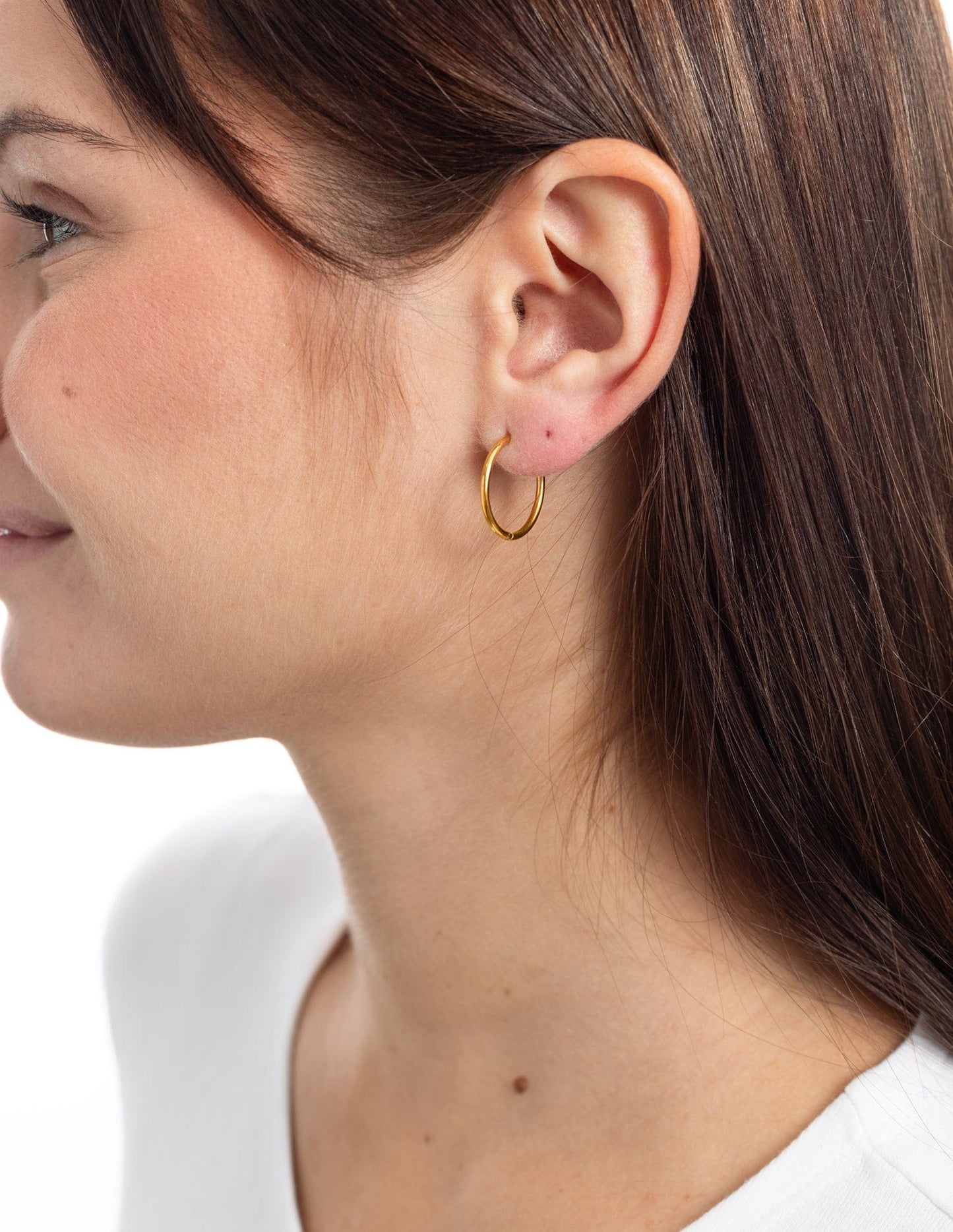 VALEN M MINI HOOP EARRING