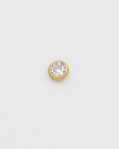 brillantes con reborde dorado de acero waterproof 