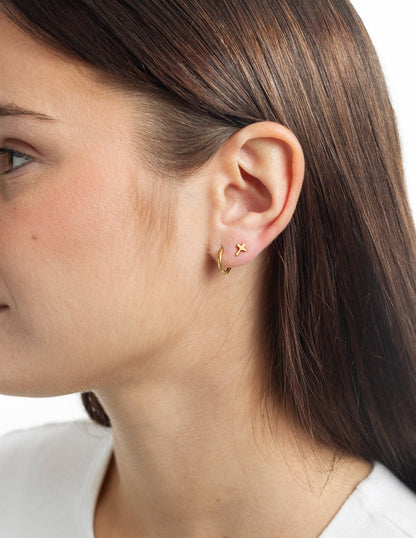 LUANA MINI CROSS EARRING