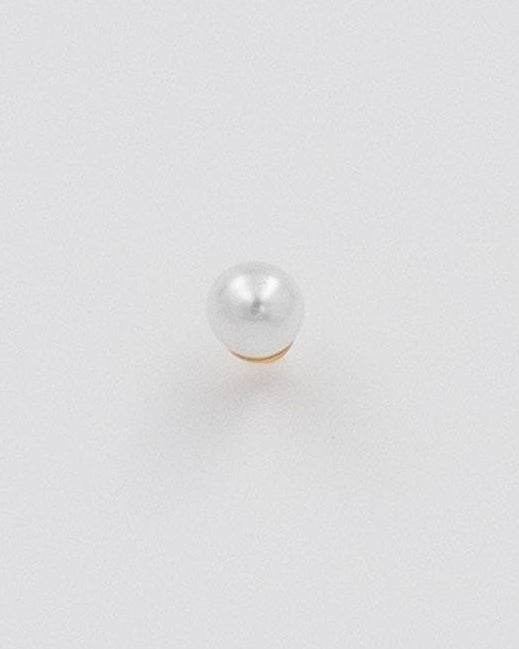 minis perla con cierre de rosca dorado de acero inoxidable