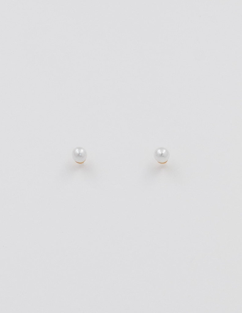 minis perla con cierre de rosca dorado de acero inoxidable