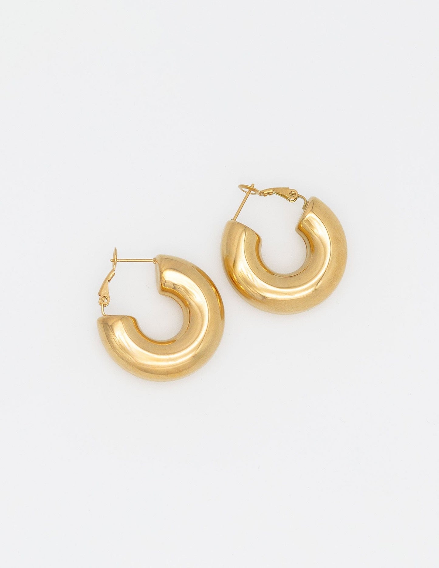 30MM THICK HOOP EARRINGS