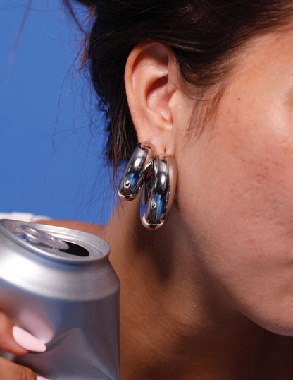 30MM THICK HOOP EARRINGS