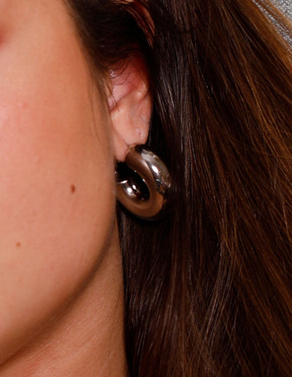 30MM THICK HOOP EARRINGS