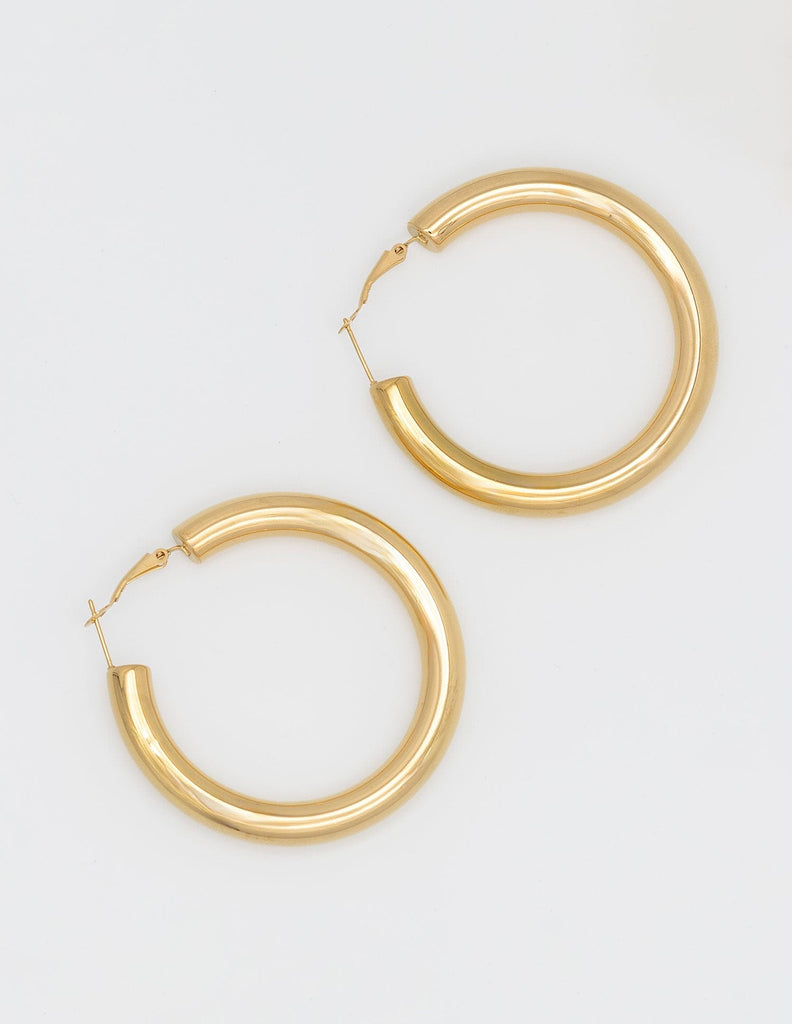 aros dorados con efecto mate