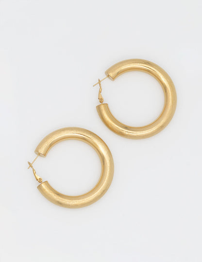 aros dorados efecto mate