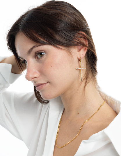 NARCISSA CROSS EARRINGS