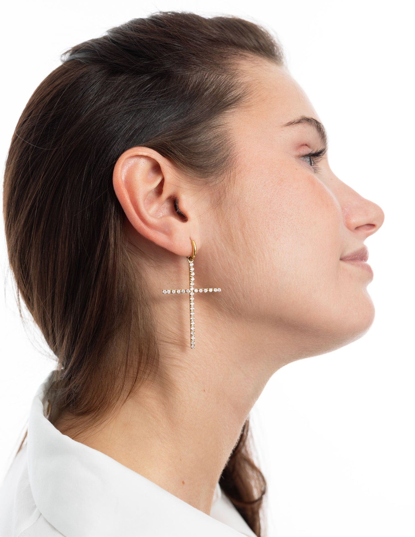 NARCISSA CROSS EARRINGS