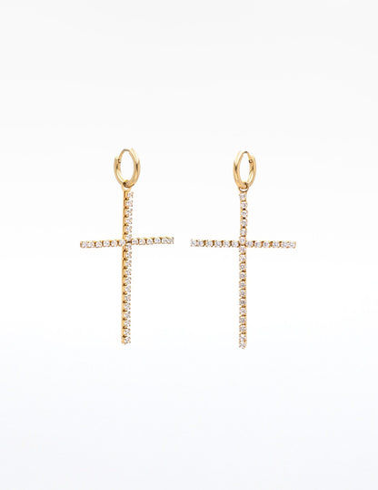 NARCISSA CROSS EARRINGS