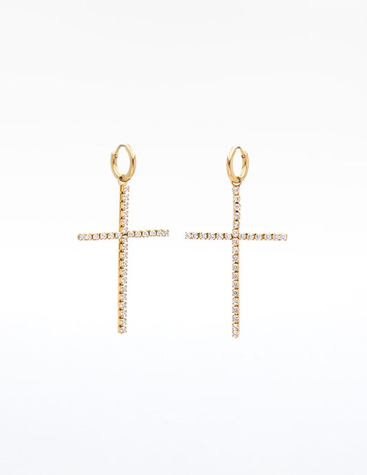 NARCISSA CROSS EARRINGS