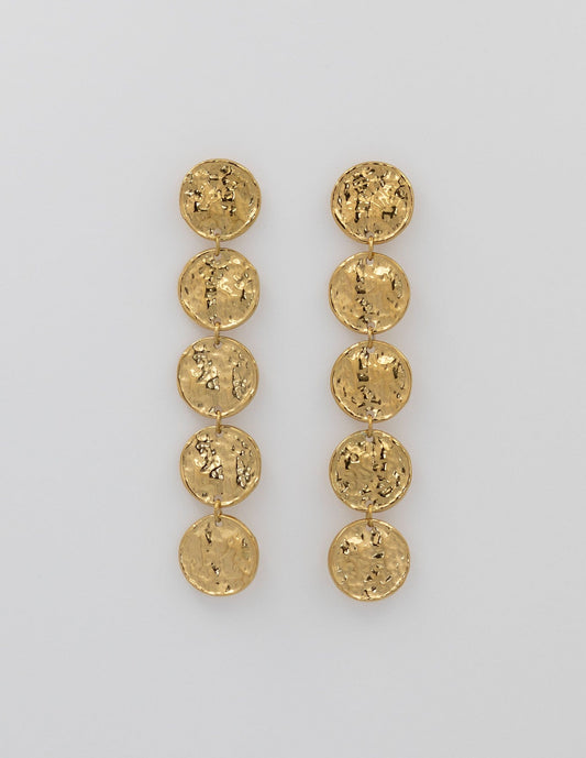 PENDIENTES LARGOS DE MEDALLAS GRANDES