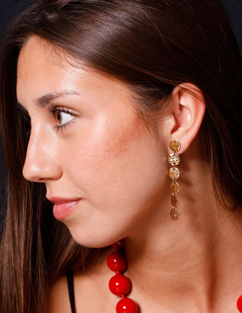 PENDIENTES LARGOS MULTIMEDALLAS