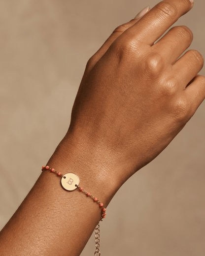 PULSERA COLORES + MEDALLA GRABADA